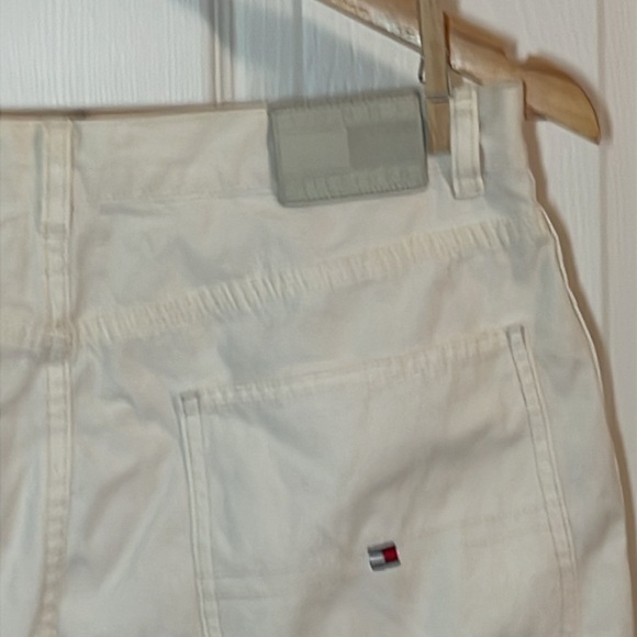 Y2K Tommy Hilfiger Carpenter Shorts, cream, 10 - Picture 2 of 6